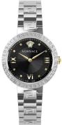 Versace Dameklokke VE2K00521 Greca Sort/Stål Ø36 mm