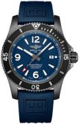 Breitling Herreklokke M17368D71C1S2 Superocean Ii 46 Blå/Gummi Ø46