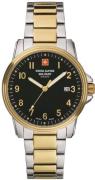 Swiss Alpine Military Herreklokke 7011.1147 Classic Sort/Gulltonet