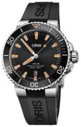 Oris Herreklokke 01 733 7730 4159-07 4 24 64EB Diving Sort/Gummi