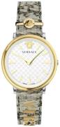 Versace Dameklokke VE8104422 V Circle Hvit/Lær Ø38 mm