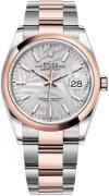 Rolex Dameklokke 126201-0032 Datejust 36 Sølvfarget/18 karat rosé