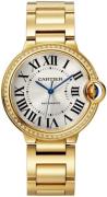 Cartier Dameklokke WJBB0070 Ballon Bleu De Sølvfarget/18 karat gult