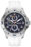 Nautica Multifunction Herreklokke NAI12514G Blå/Gummi Ø47 mm