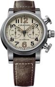 Graham Silverstone Herreklokke 2SABS.W01A Brun/Lær Ø44 mm