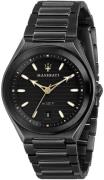 Maserati Triconic Herreklokke R8853139004 Sort/Stål Ø40 mm