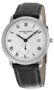 Frederique Constant Classics Dameklokke FC-245M4S6 Sølvfarget/Lær