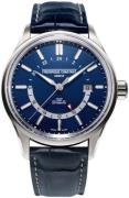 Frederique Constant Yacht Timer Herreklokke FC-350NT4H6 Blå/Lær