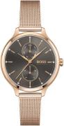 Hugo Boss 99999 Dameklokke 1502536 Grå/Rose-gulltonet stål Ø37 mm