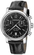 Wenger Urban Classic Herreklokke 01.1043.112 Sort/Lær Ø43 mm