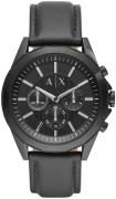 Armani Exchange 99999 Herreklokke AX2627 Sort/Lær Ø44 mm