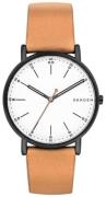 Skagen 99999 Herreklokke SKW6352 Hvit/Lær Ø40 mm