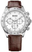 Hugo Boss Ikon Herreklokke 1513175 Hvit/Lær Ø44 mm