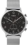 Timex Herreklokke TW2T36600 The Waterbury Sort/Stål Ø40 mm