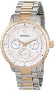 Nautica Herreklokke NAD19556G Sølvfarget/Rose-gulltonet stål Ø44 mm