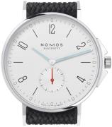 Nomos Glashütte Herreklokke N-550 Ahoi Sølvfarget/Tekstil Ø40 mm