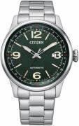 Citizen Herreklokke NJ0160-87X Pilot Grønn/Stål Ø42 mm