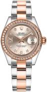 Rolex Dameklokke 279381RBR-0020 Lady-Datejust 28 Rosegullfarget/18