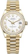 Rolex Dameklokke 278288RBR-0009 Datejust 31 Hvit/18 karat gult gull