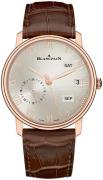 Blancpain Herreklokke 6670A-3642-55B Villeret Sølvfarget/Lær Ø40 mm