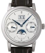 A. Lange & Söhne Herreklokke 330.026 Saxonia Sølvfarget/Lær