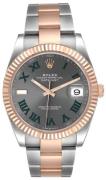 Rolex Herreklokke 126331-0015 Datejust 41 Grå/18 karat rosé gull