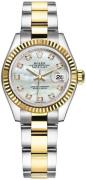 Rolex Dameklokke 279173-0014 Lady-Datejust 28 Hvit/18 karat gult gull