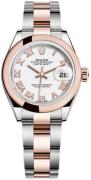 Rolex Dameklokke 279161-0022 Lady-Datejust 28 Hvit/18 karat rosé