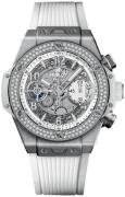 Hublot 441.NE.2010.RW.1104 Big Bang 42Mm Skjelettkuttet/Gummi Ø42 mm