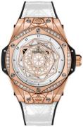 Hublot Dameklokke 465.OS.2028.VR.1204.MXM19 Big Bang 39Mm Hvit/Gummi