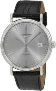 Longines Herreklokke L4.921.4.72.2 Grande Classique Sølvfarget/Lær