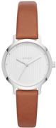 DKNY Dameklokke NY2676 The Modernist Hvit/Lær Ø32 mm