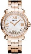 Chopard Dameklokke 277481-5002 Happy Sport 18 karat rosé gull Ø36 mm