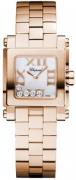 Chopard Dameklokke 275349-5002 Happy Sport Hvit/18 karat rosé gull