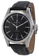 Hamilton Herreklokke H42415731 American Classic Timeless Sort/Lær