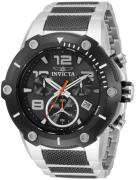 Invicta Herreklokke 33283 Speedway Sort/Stål Ø51.5 mm