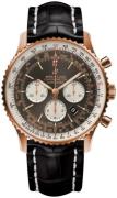 Breitling Herreklokke RB0127121F1P1 Navitimer 01 46Mm Grå/Lær Ø46