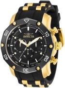 Invicta Herreklokke 30080 Pro Diver Sort/Gulltonet stål Ø50 mm