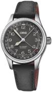 Oris 01 754 7749 4064-07 5 17 65G Aviation Sort/Lær Ø36 mm