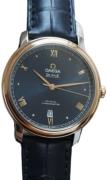 Omega Herreklokke 424.23.40.20.03.001 De Ville Prestige Blå/Lær