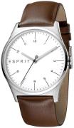 Esprit Herreklokke ES1G034L0015 Hvit/Lær Ø40 mm