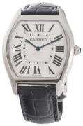 Cartier Dameklokke W1556363 Tortue Sølvfarget/Lær