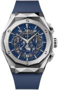 Hublot Herreklokke 525.NX.5170.RX.ORL21 Classic Fusion Blå/Gummi