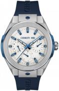 Cerruti 1881 Herreklokke CIWGQ2116906 Hvit/Gummi Ø44 mm