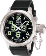 Invicta Herreklokke 7000 Russian Diver Sort/Lær Ø51.5 mm