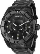 Invicta Herreklokke 43599 DC Comics Sort/Stål Ø50 mm