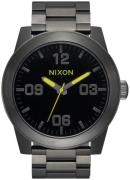 Nixon Herreklokke A3465002-00 The Corporal Sort/Stål Ø48 mm