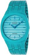 Gucci 25H Dameklokke YA163315 Blå/Stål Ø40 mm