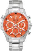 Bulova Herreklokke 96B395 Marine Star Orange/Stål Ø47 mm