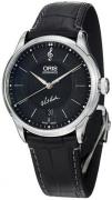 Oris Herreklokke 01 733 7591 4084-Set LS Culture Sort/Lær Ø40 mm